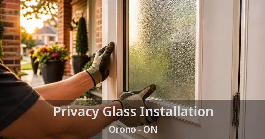 Privacy Glass Installation Orono - ON