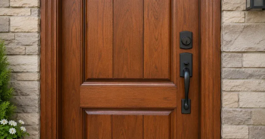 custom door installation technician fitting frame Orono